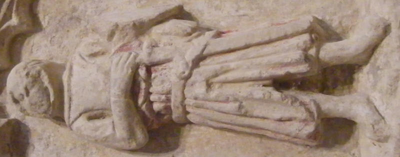 Sparsholt - Holy Rood Agnes Achard 1356 weeper